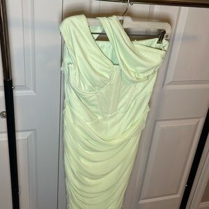Lime Green Corset Dress